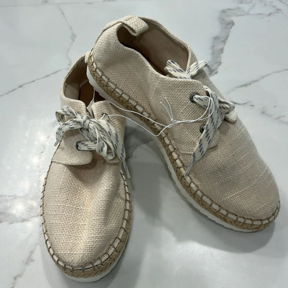 Universal Thread New With Tags Cream Joelle Espadrille Lace Up Shoes. Size 8 1/2